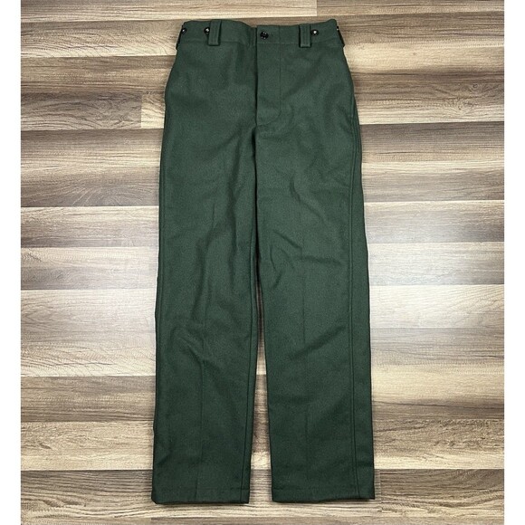 USDA Forest Service Pants Mens 30R Green Wool Workwear Uniform FS-400 USA MADE - Picture 1 of 10
